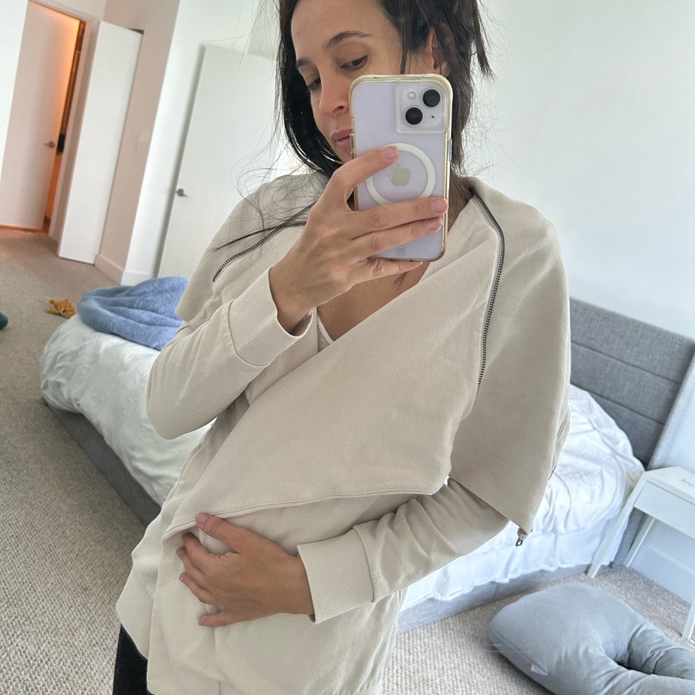 Cream Waterfall Cardigan - Picture 2 of 3